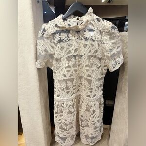 Elegant Lace Dress in Cream